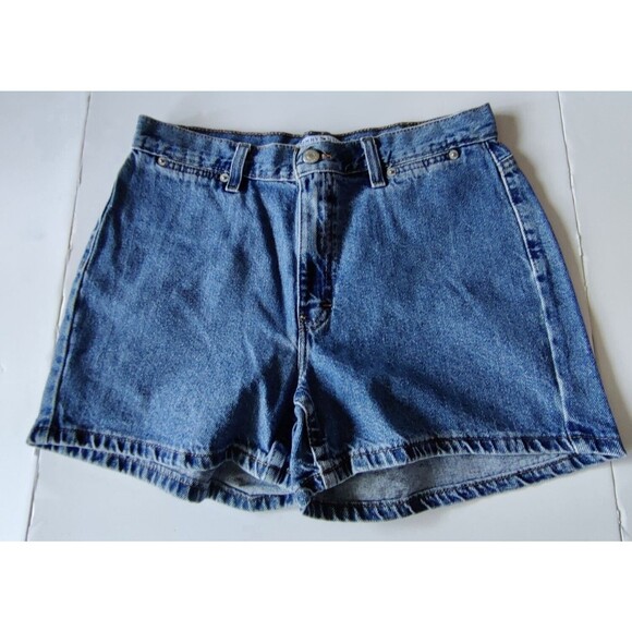 VTG. TOMMY HILFIGER Women's Jean Shorts Blue‎ Size 8 - Picture 7 of 8